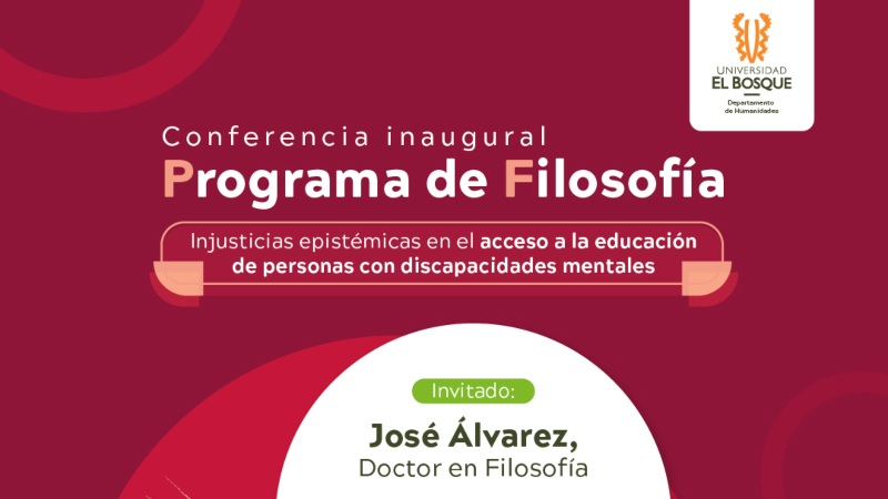 Conferencia inaugural Programa de Filosofía