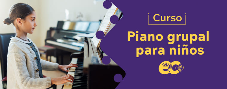 Curso: Piano grupal para niños